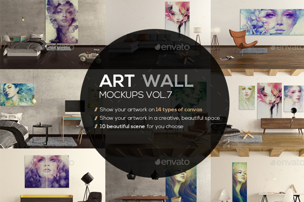 41+ Realistic Wall Mockups - Free & Premium Downloads